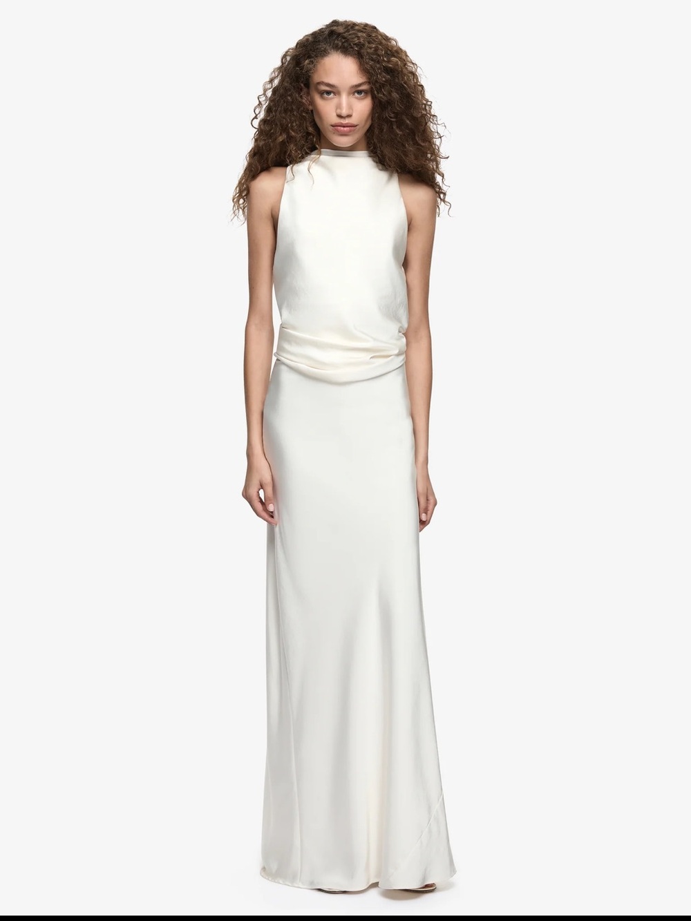 bec + bridge Dakota Cowl Maxi Dress in Cream